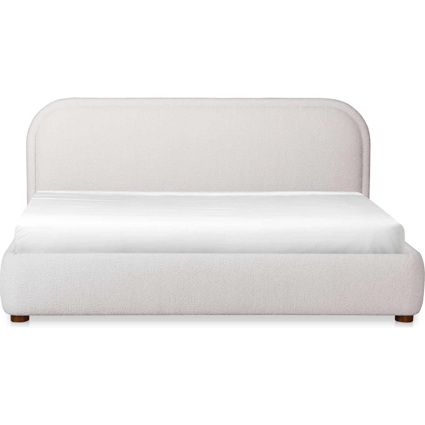 031 SI-2121897 | Primary Silo | Colin Bed by Moe's Home Collection in oatmeal. Made from upholstery: 100% polyester, solid pine frame, plywood, mdf, foam in a modern style.