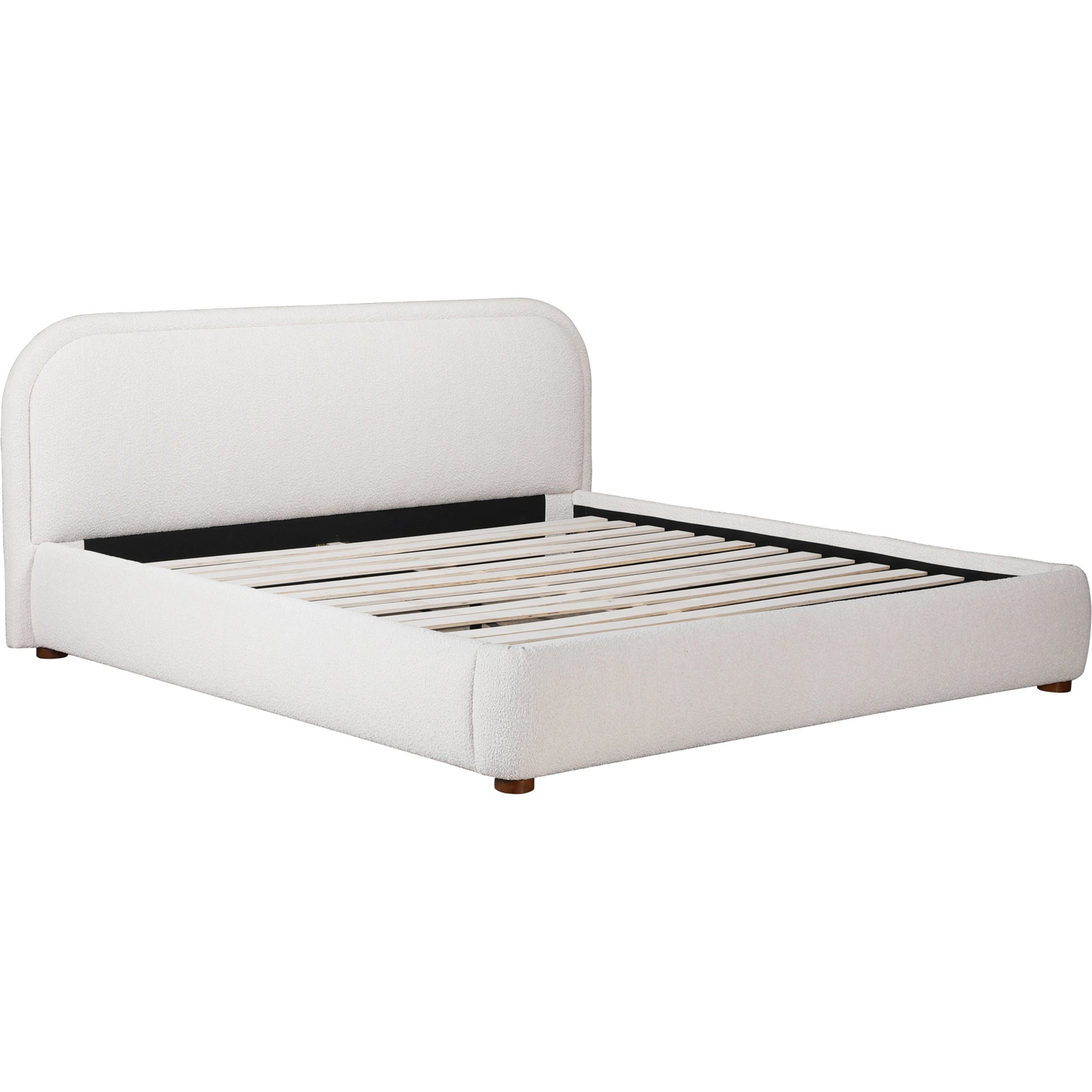 Colin Bed by Moe's Home Collection in oatmeal. Made from upholstery: 100% polyester, solid pine frame, plywood, mdf, foam in a modern style.