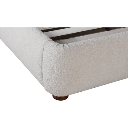 Colin Bed by Moe's Home Collection in oatmeal. Made from upholstery: 100% polyester, solid pine frame, plywood, mdf, foam in a modern style.