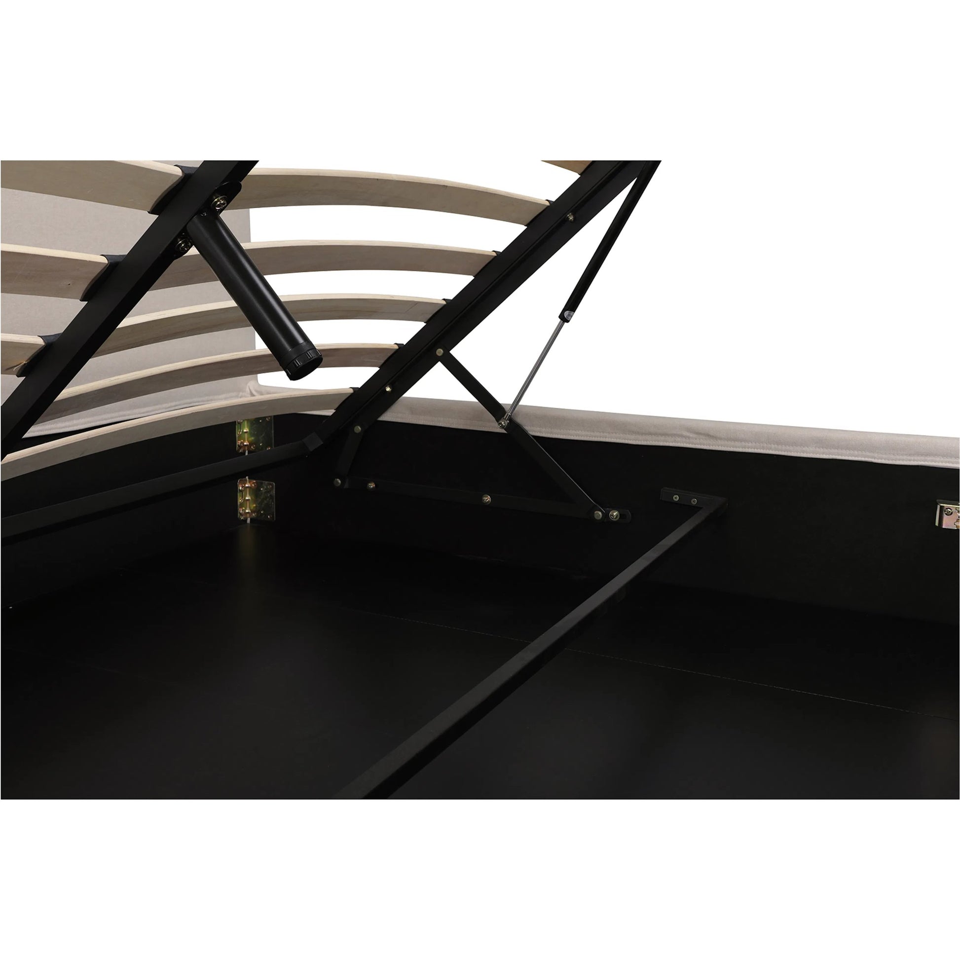 Joan Storage Bed by Moe's Home Collection in cream. Made from unique in a eclectic & global style.