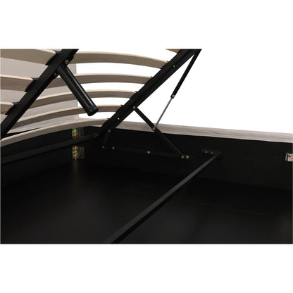 Joan Storage Bed by Moe's Home Collection in cream. Made from unique in a eclectic & global style.
