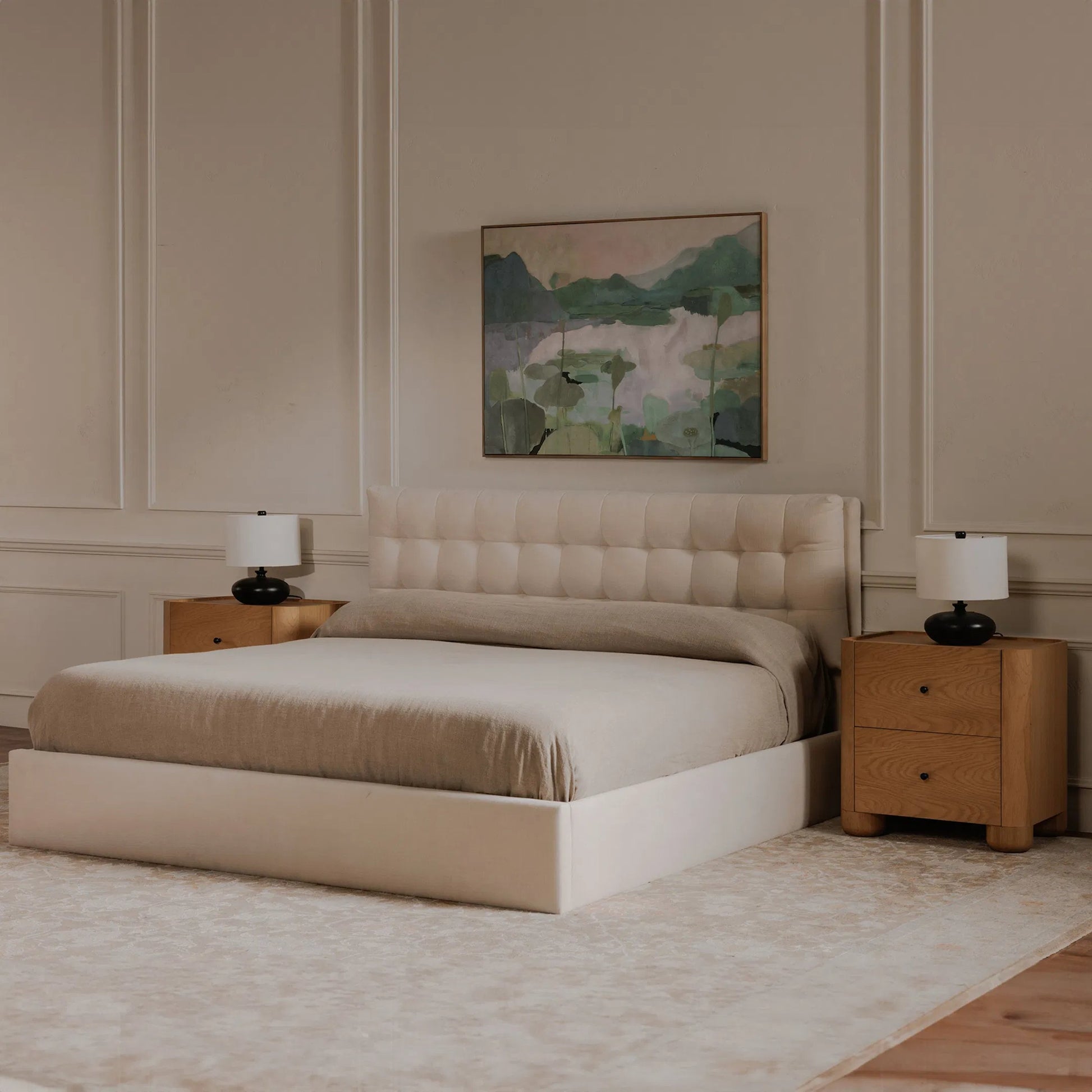 Sebastion Storage Bed by Moe's Home Collection. Made from upholstery: 100% polyester, frame: solid wood, plywood, mdf, foam, lift hydraulic storage: piston 800n in a transitional style.
