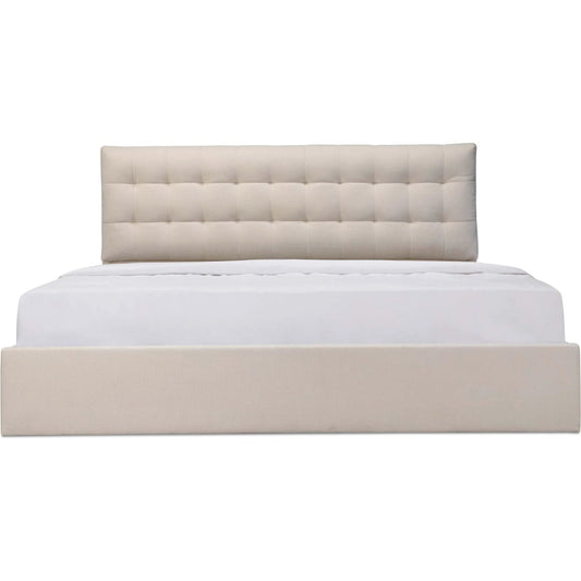 Sebastion Storage Bed by Moe's Home Collection. Made from upholstery: 100% polyester, frame: solid wood, plywood, mdf, foam, lift hydraulic storage: piston 800n in a unique style.