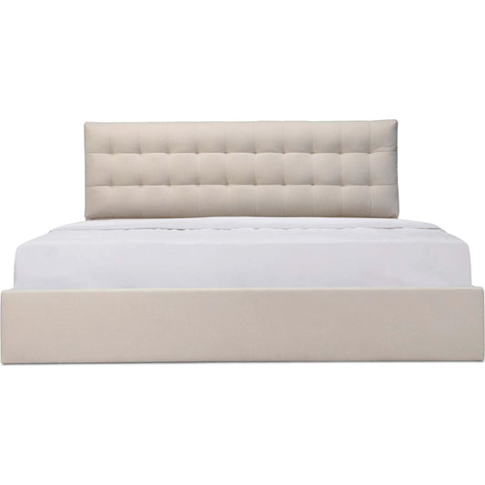 Sebastion Storage Bed by Moe's Home Collection. Made from upholstery: 100% polyester, frame: solid wood, plywood, mdf, foam, lift hydraulic storage: piston 800n in a unique style.