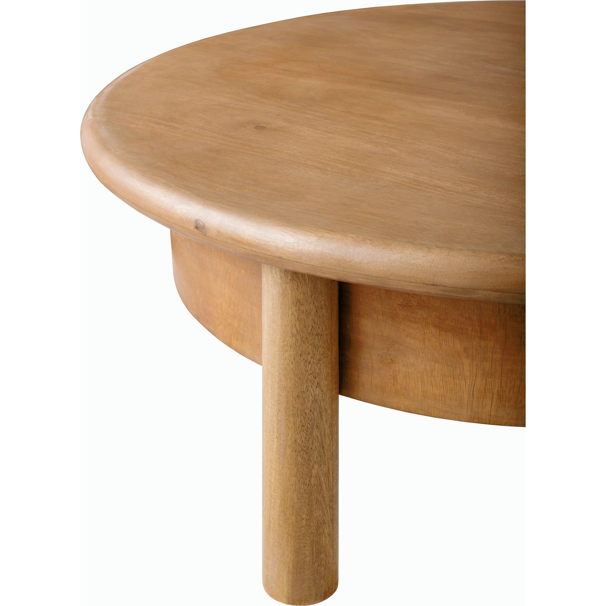 Rondo Coffee Table - 530630 by Livabliss in top: brown; base: brown and naturalnatural. Made from mango wood in a modern style.
