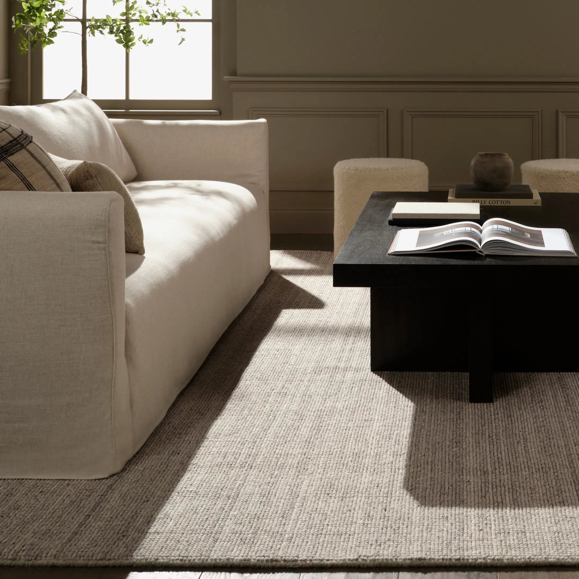 Rene RNE02 Rug by Jaipur Living in gray. Made from 100% wool in a unique style.