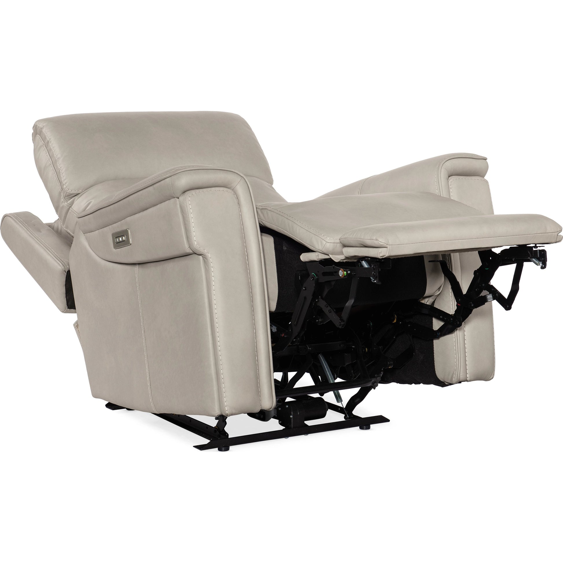 Lyra Zero Gravity Power Recliner by Hooker Furniture. Made from leather in a traditional style.