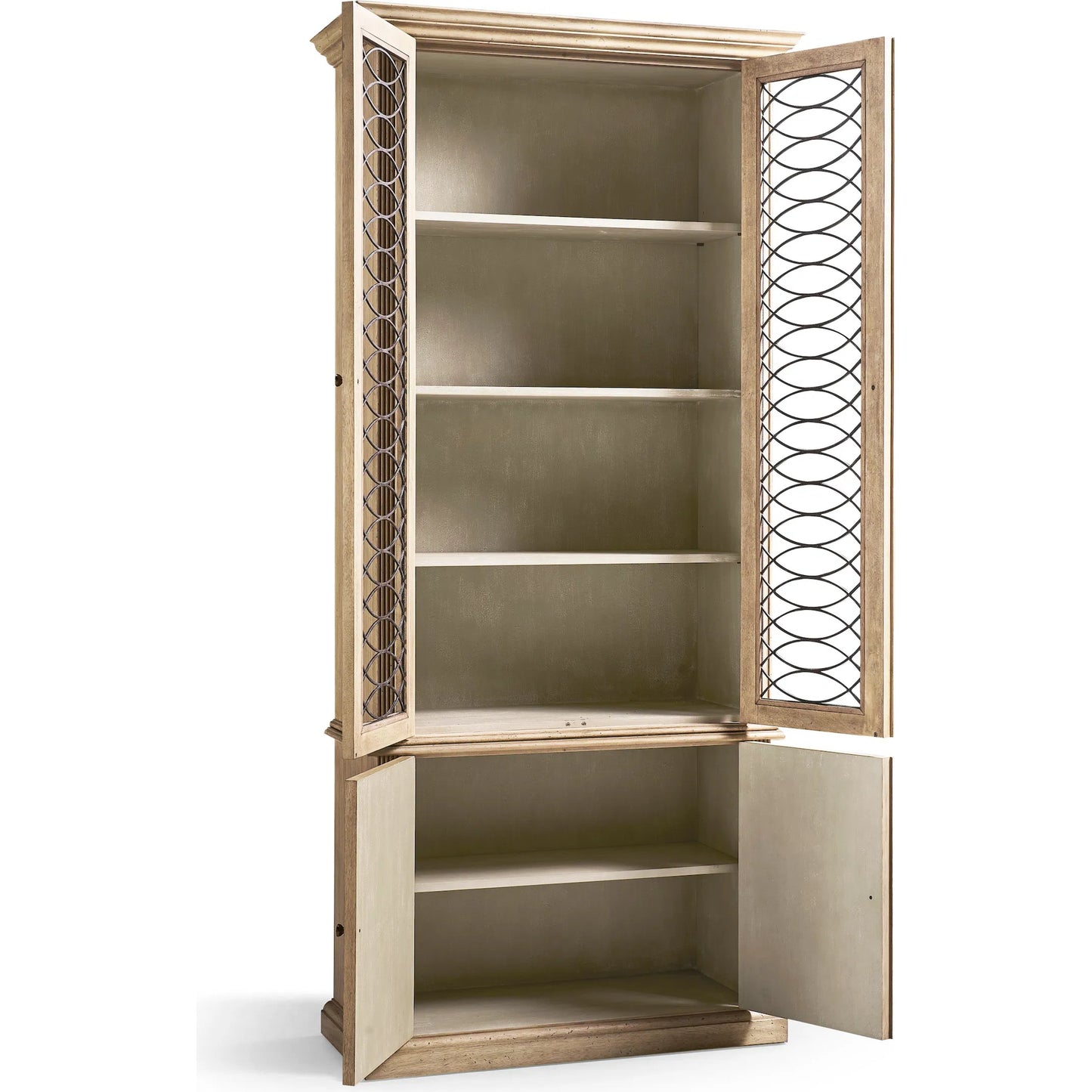 002 SI-2462599 | Additional Silo | Kairos Display Cabinet by Jonathan Charles in bleached walnut. Made from acacia in a cottage & farmhouse style.