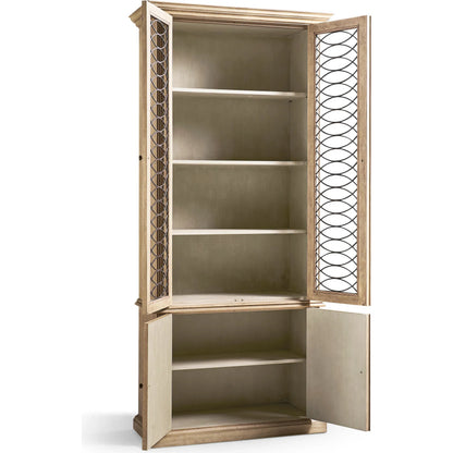 Kairos Display Cabinet by Jonathan Charles in bleached walnut. Made from acacia in a cottage & farmhouse style.