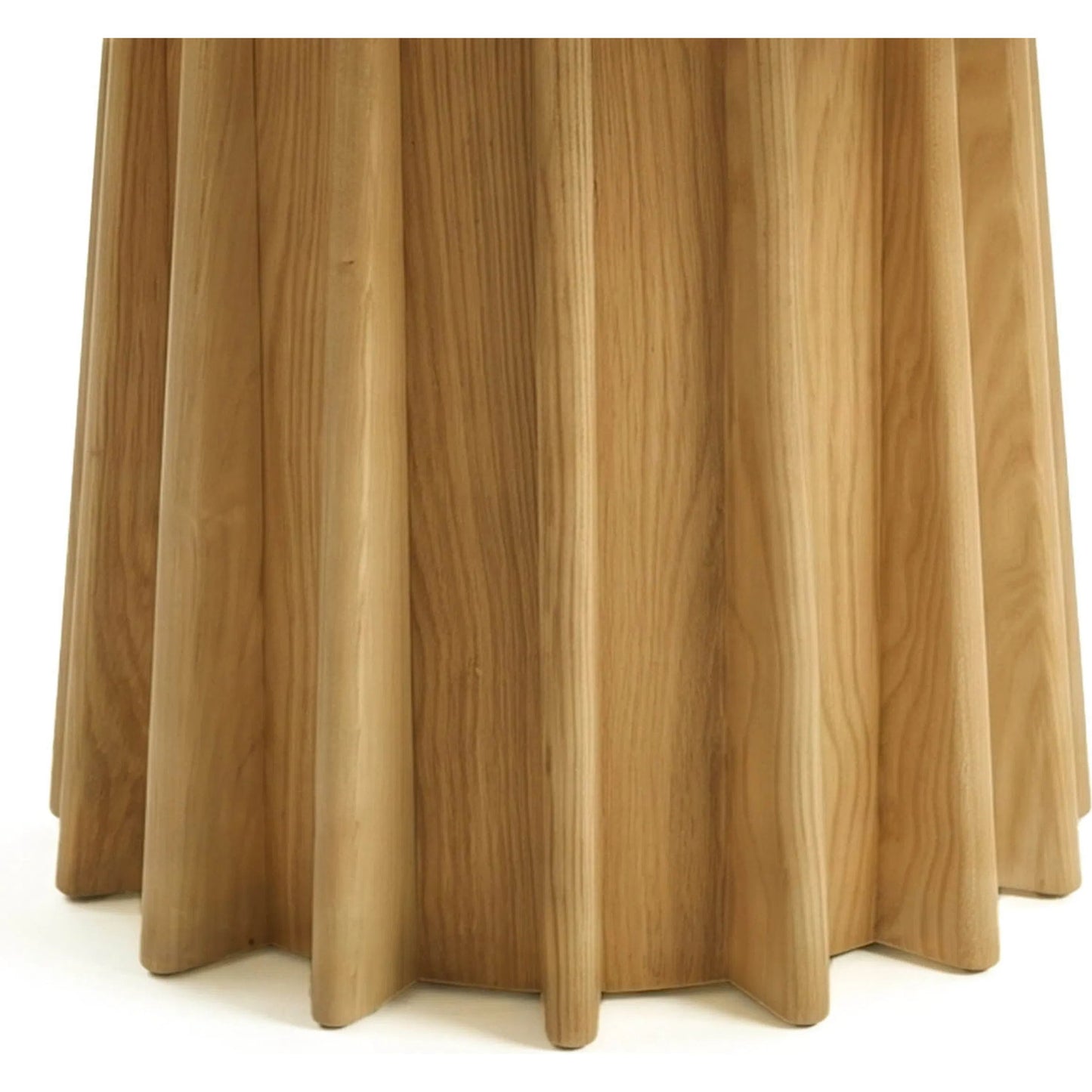 003 SI-2630304 | Closeup | Sculpture Dining Table by LH Imports in brown and natural. Made from oak, oak veneer in a unique style.