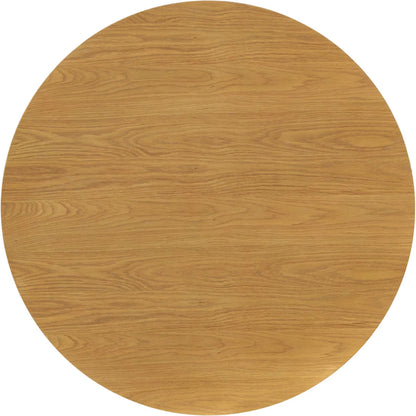 Sculpture Dining Table by LH Imports in brown and natural. Made from oak, oak veneer in a unique style.