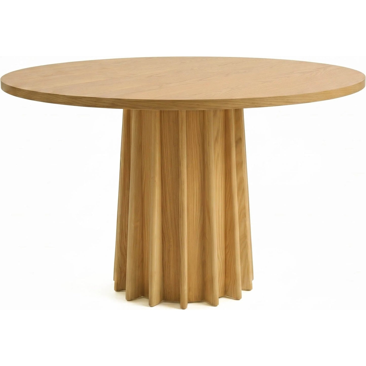 000 SI-2630304 | Primary Silo | Sculpture Dining Table by LH Imports in brown and natural. Made from oak, oak veneer in a unique style.