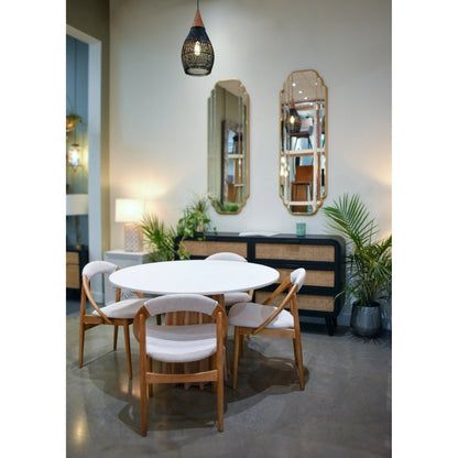 Sculpture Dining Table by LH Imports. Made from unique in a modern style.