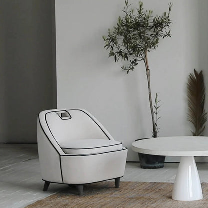 Sculpture Coffee Table by LH Imports in white. Made from plywood, concrete, fiber reinforced plastic in a modern style.