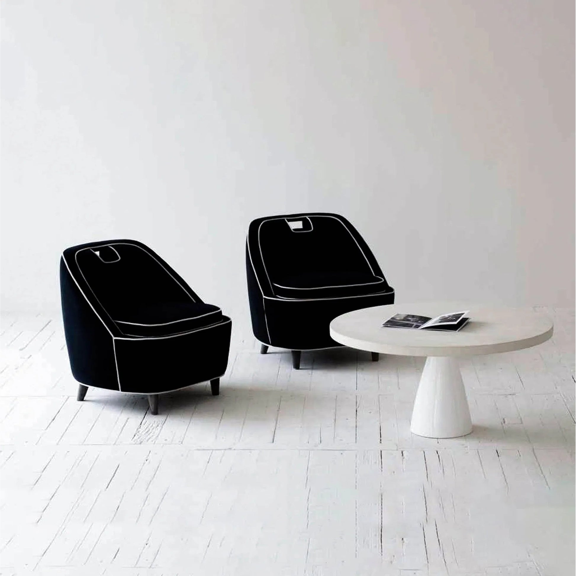 Sculpture Coffee Table by LH Imports in white. Made from plywood, concrete, fiber reinforced plastic in a modern style.
