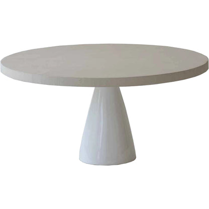 Sculpture Coffee Table by LH Imports in white. Made from plywood, concrete, fiber reinforced plastic in a modern style.