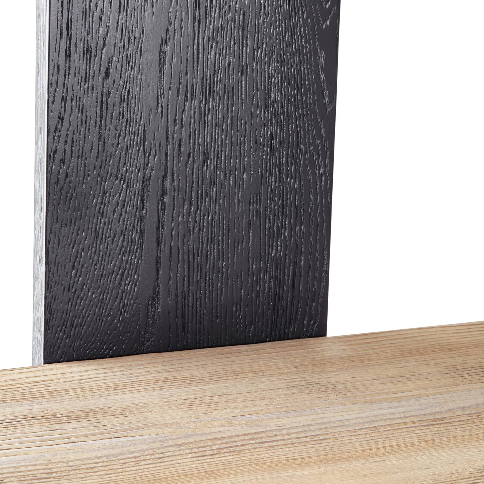 Galileo Bookcase by LH Imports in black, brown and charcoal black, natural brushed. Made from pine wood in a unique style.