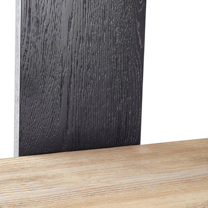 Galileo Bookcase by LH Imports in black, brown and charcoal black, natural brushed. Made from pine wood in a unique style.