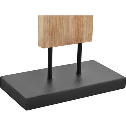 Fonte Standing Lamp by LH Imports in brown, natural linen and natural waxed, antique bronze. Made from recycled pine, concrete, linen shade, metal in a unique style.