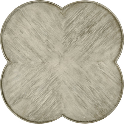 Casual Accents Country Walnut Quatrefoil Accent Table by Jonathan Charles. Made from acacia in a traditional style.