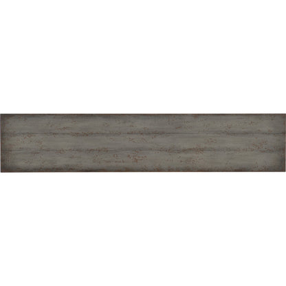 Ciao Bella Console by Hooker Furniture in speckled gray. Made from maple veneers, metal, solid-wood edge top in a cottage & farmhouse style.