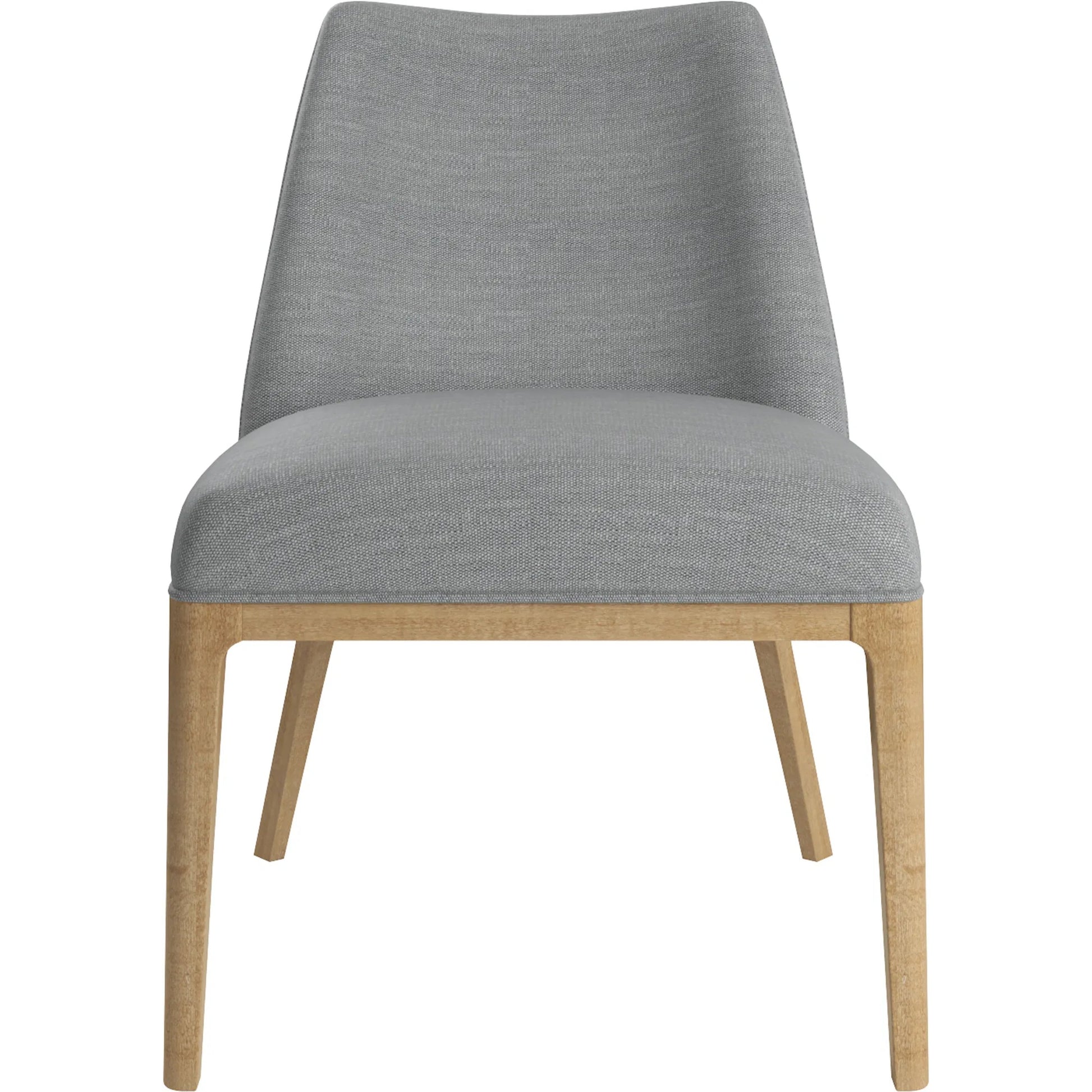 Loft Upholstered Side Chair by A.R.T. Furniture in gray and natural maple. Made from rubberwood in a transitional style.