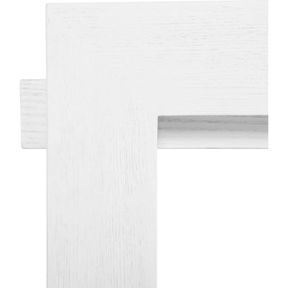 Rockwell Minimalist Bar Cart by Worlds Away in white washed oak. Made from unique in a modern style.