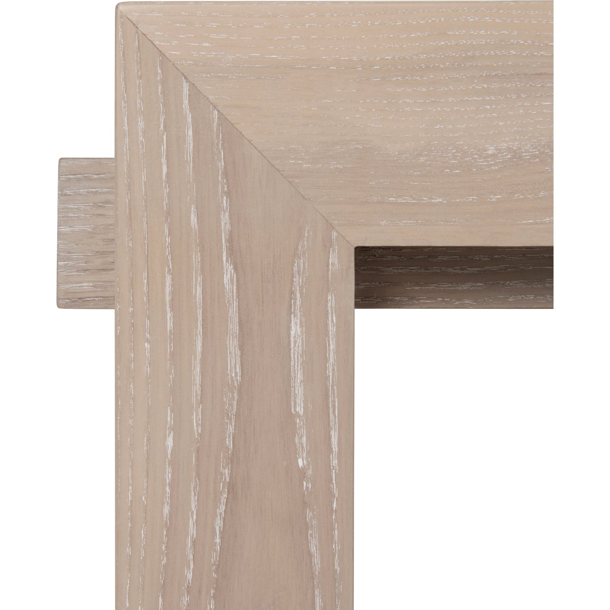 Rockwell Minimalist Bar Cart by Worlds Away in white washed oak. Made from unique in a modern style.