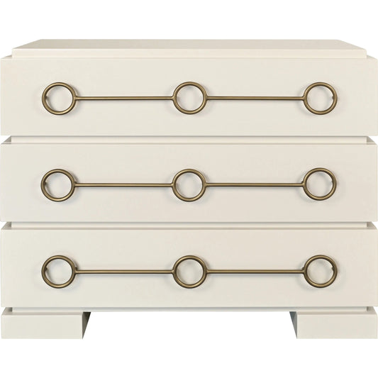 Roderick Three Drawer Chest by Worlds Away. Made from unique in a unique style.