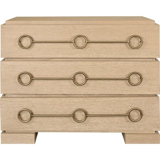Roderick Three Drawer Chest by Worlds Away. Made from unique in a unique style.