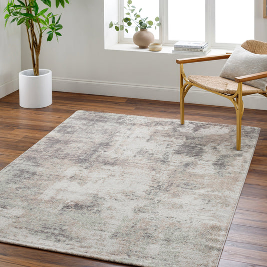 Roma Rug - 492659 by Livabliss in light gray, gray, medium green, light brown, brown, cream. Made from face: 100% polypropylene, warp: 100% polyester in a unique style.