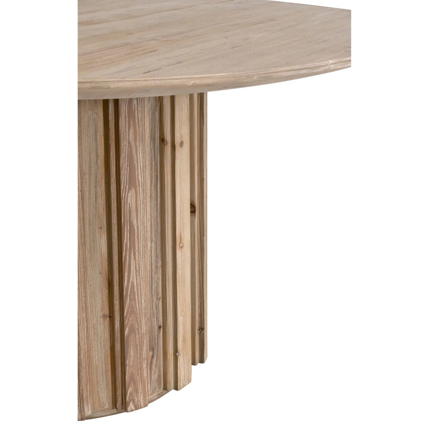 002 SI-2249326 | Unknown | Roma Round Dining Table by Essentials For Living in smoke gray pine. Made from solid reclaimed pine wood, reclaimed pine veneer, mdf in a unique style.