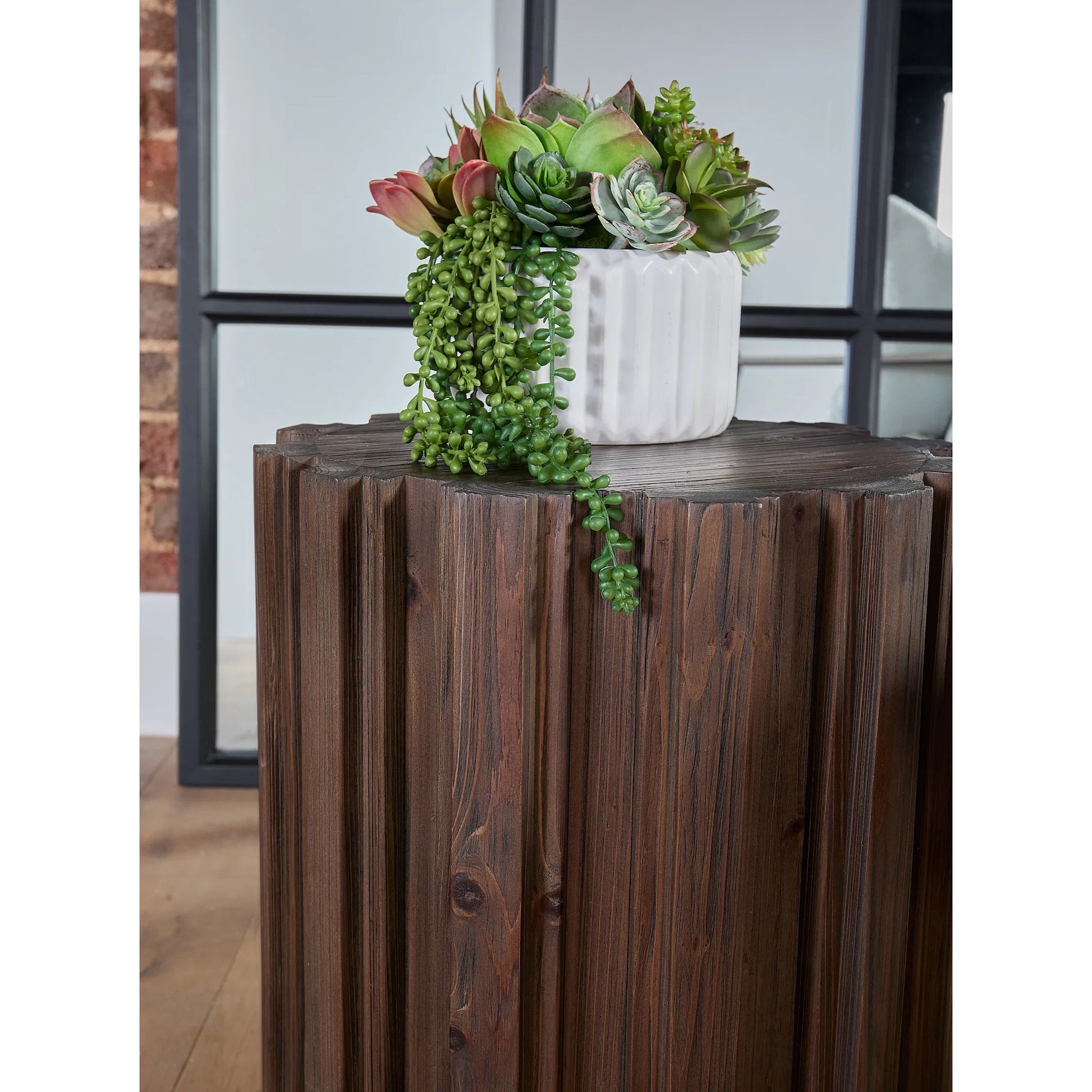 Roma Accent Table by Essentials For Living. Made from solid reclaimed pine, reclaimed pine veneer, mdf in a modern style.