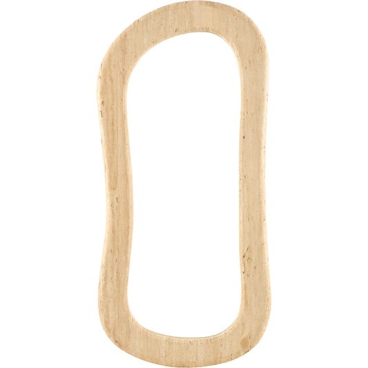 Roman Accent Mirror by Surya in natural. Made from unique in a unique style.