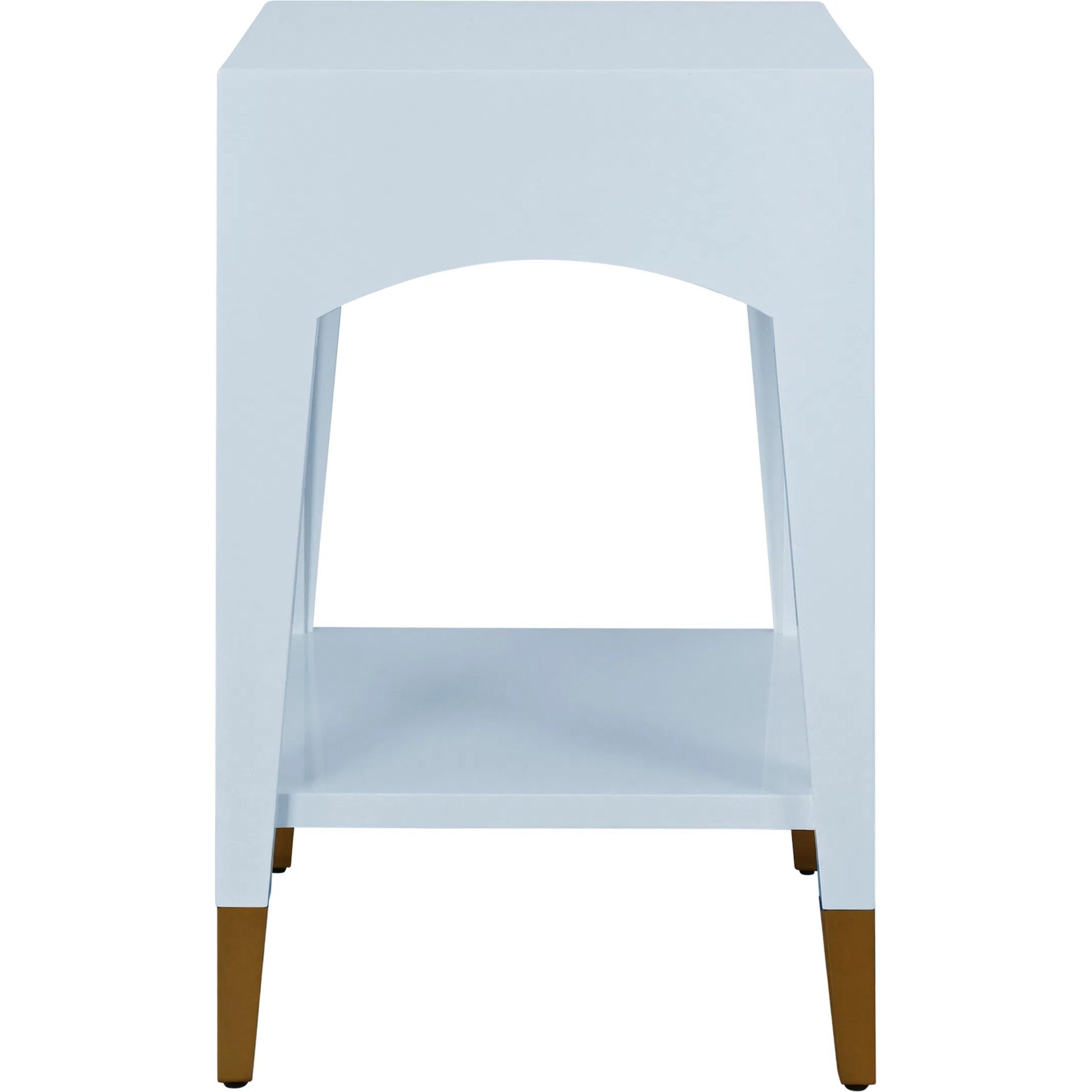 Ronny Tapered Leg One Drawer Side Table by Worlds Away. Made from unique in a unique style.