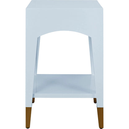 Ronny Tapered Leg One Drawer Side Table by Worlds Away. Made from unique in a unique style.