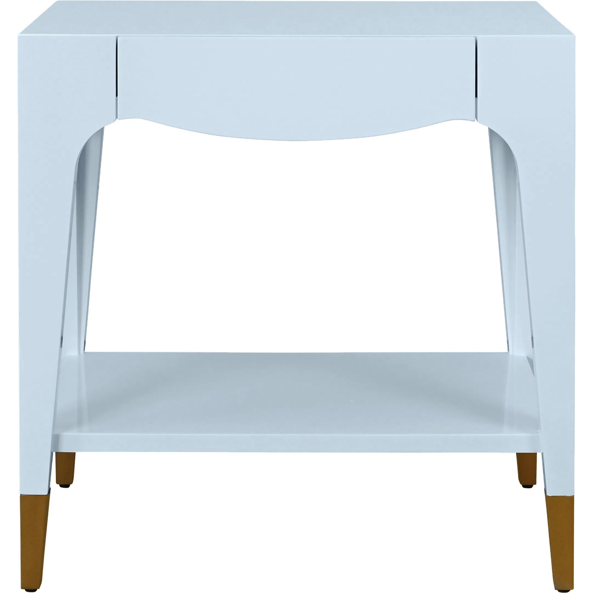 Ronny Tapered Leg One Drawer Side Table by Worlds Away. Made from unique in a unique style.