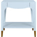 Ronny Tapered Leg One Drawer Side Table by Worlds Away. Made from unique in a unique style.