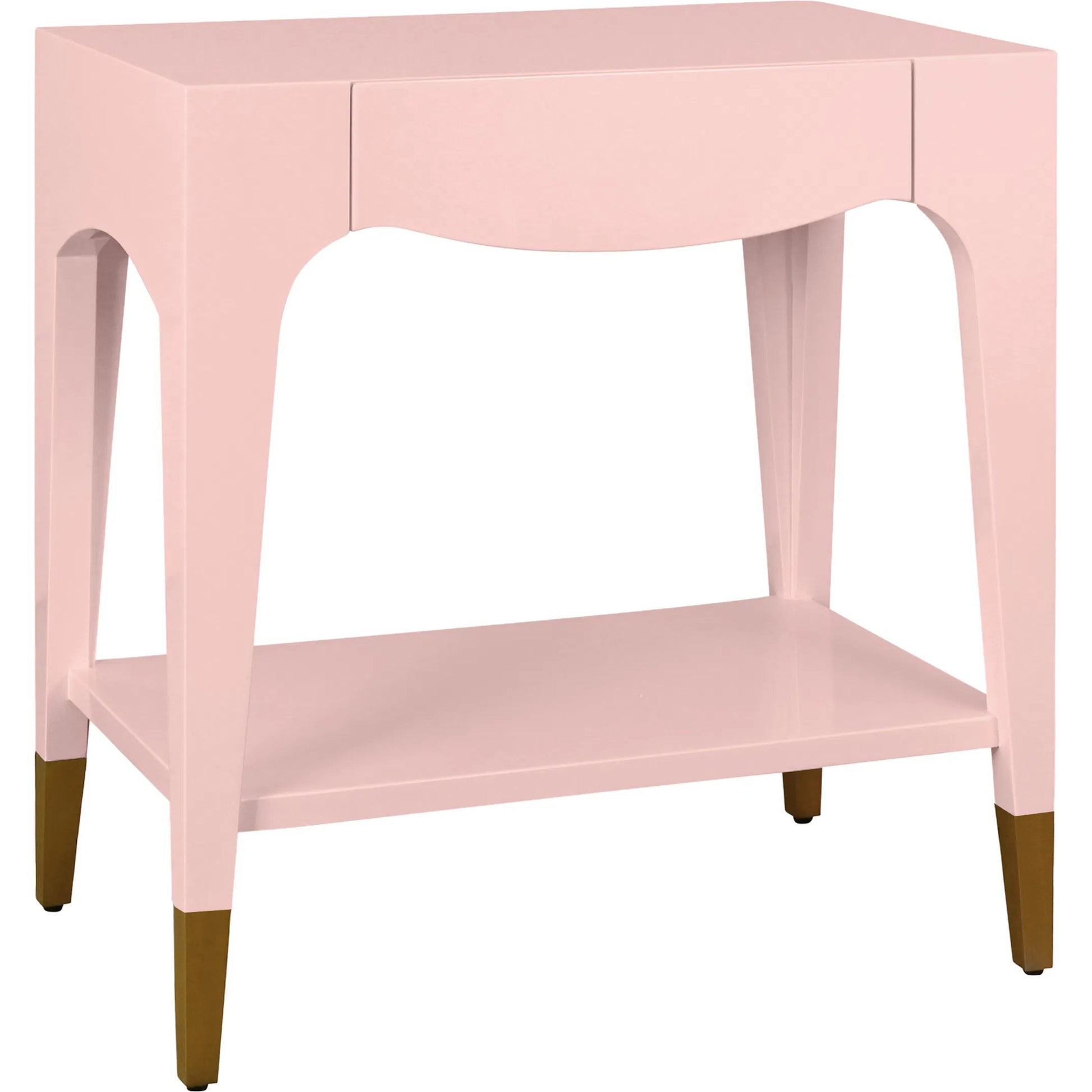 Ronny Tapered Leg One Drawer Side Table by Worlds Away. Made from unique in a unique style.