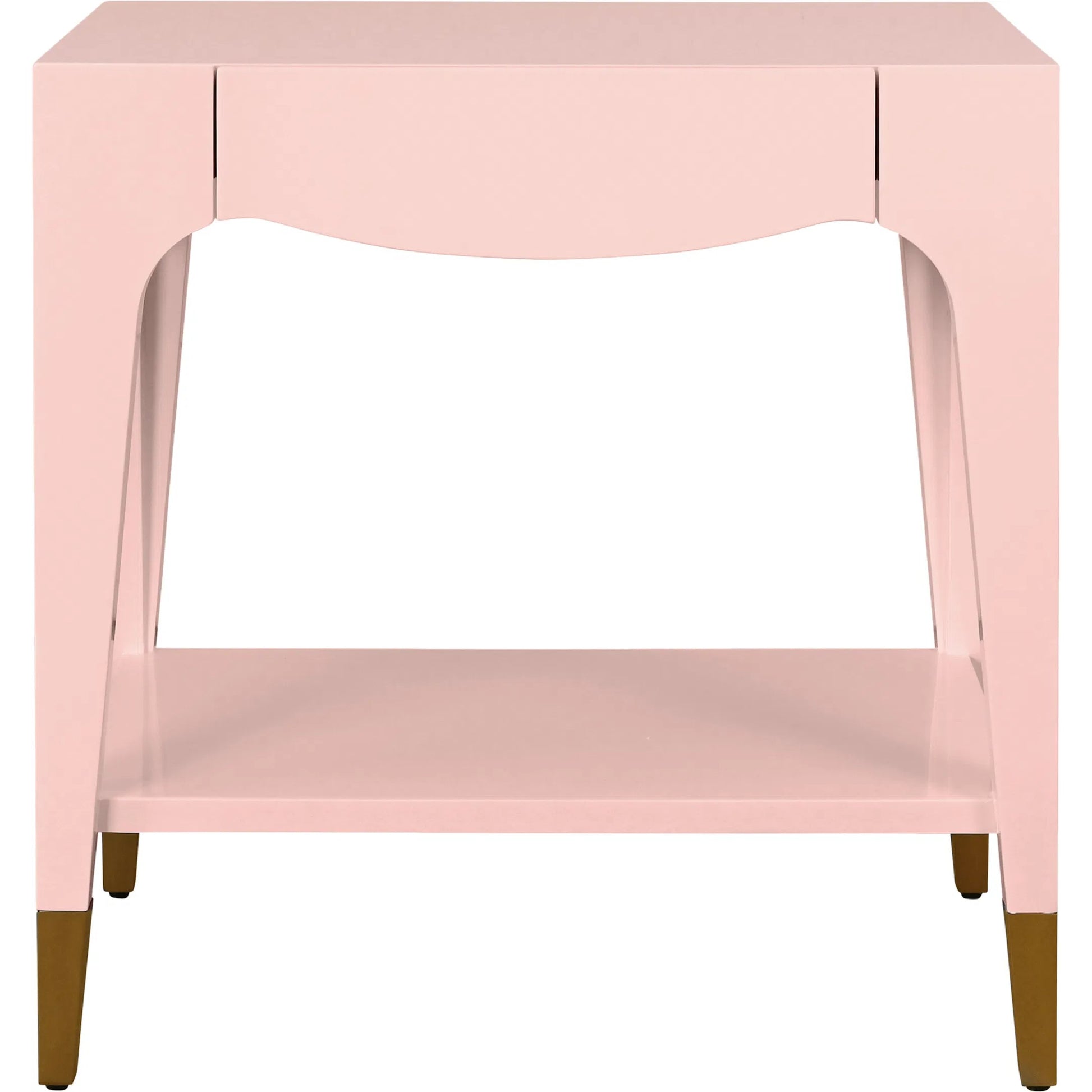 Ronny Tapered Leg One Drawer Side Table by Worlds Away. Made from unique in a unique style.