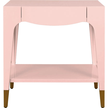 Ronny Tapered Leg One Drawer Side Table by Worlds Away. Made from unique in a unique style.