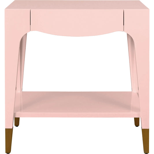 Ronny Tapered Leg One Drawer Side Table by Worlds Away. Made from unique in a unique style.