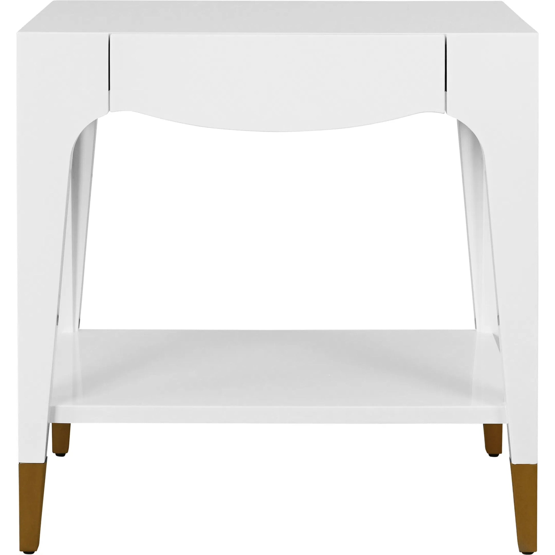 Ronny Tapered Leg One Drawer Side Table by Worlds Away. Made from unique in a unique style.