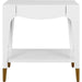 Ronny Tapered Leg One Drawer Side Table by Worlds Away. Made from unique in a unique style.