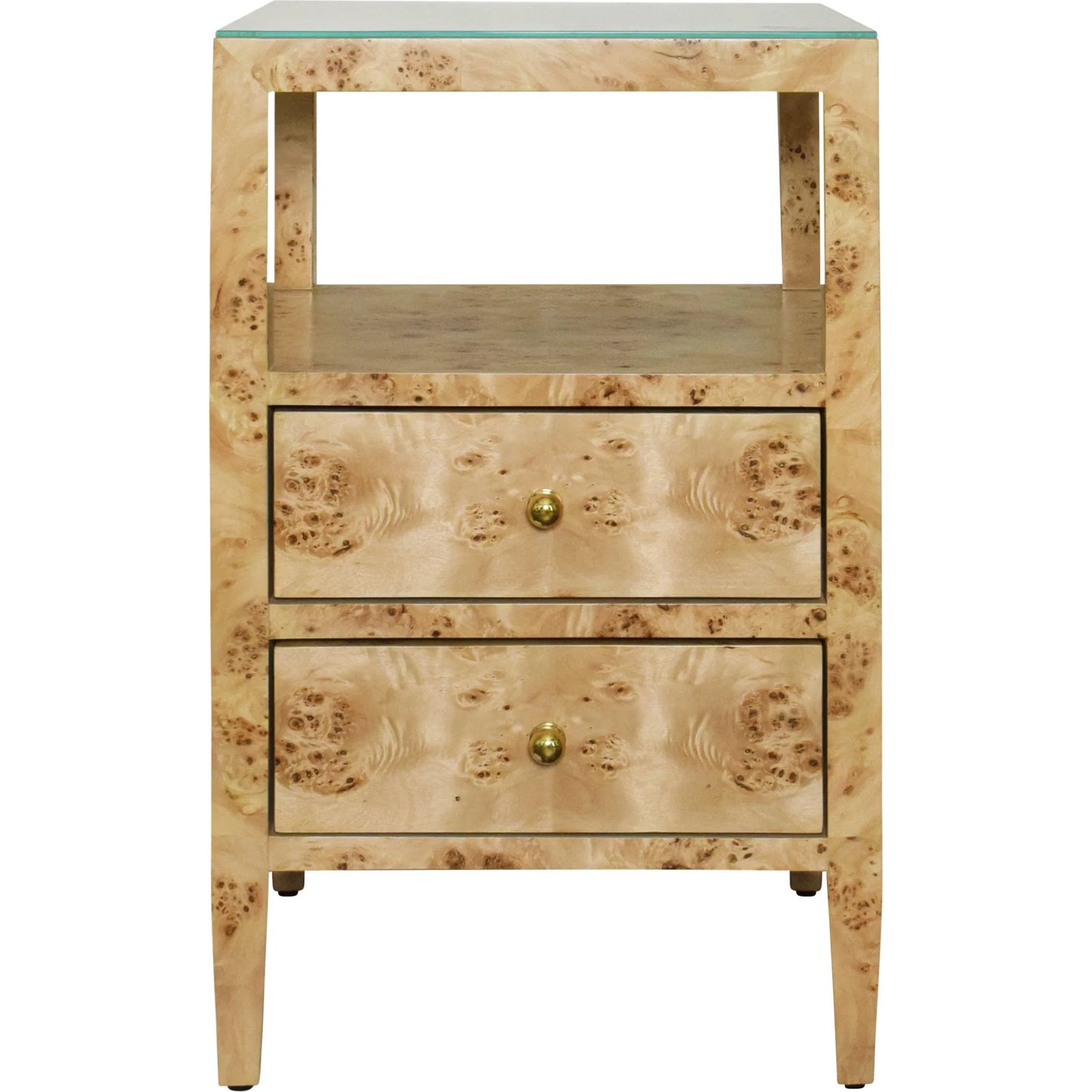 008 SI-2304046 | Additional Silo | Roscoe Two Drawer Side Table by Worlds Away. Made from unique in a modern style.