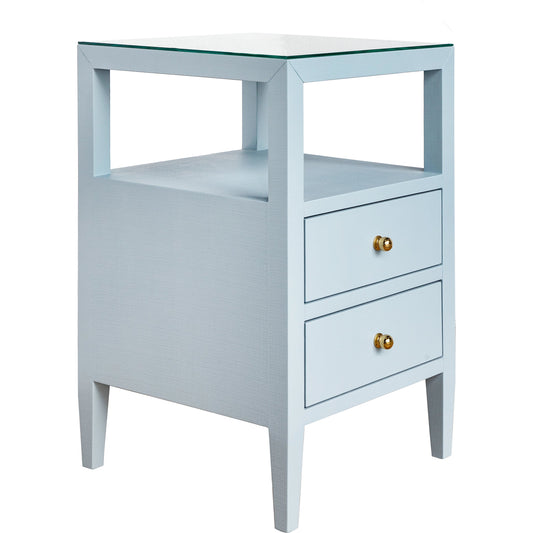 Roscoe Two Drawer Side Table by Worlds Away. Made from unique in a modern style.