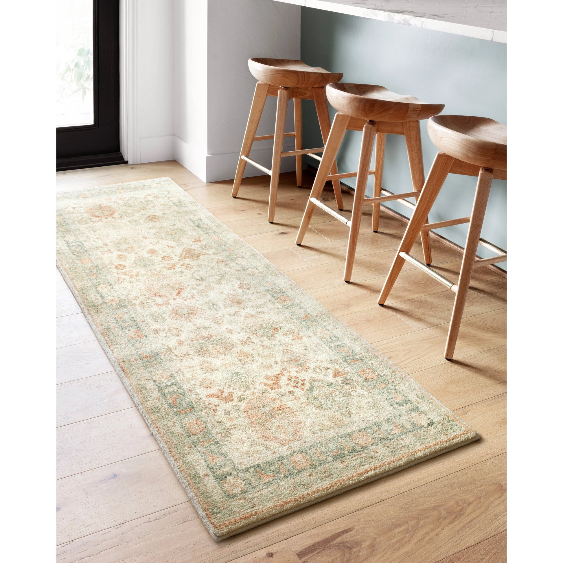 Rosette Marion Rug by Loloi in beige, multi. Made from 100% polyester in a traditional style.