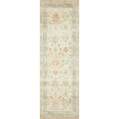 Rosette Marion Rug by Loloi in beige, multi. Made from 100% polyester in a traditional style.