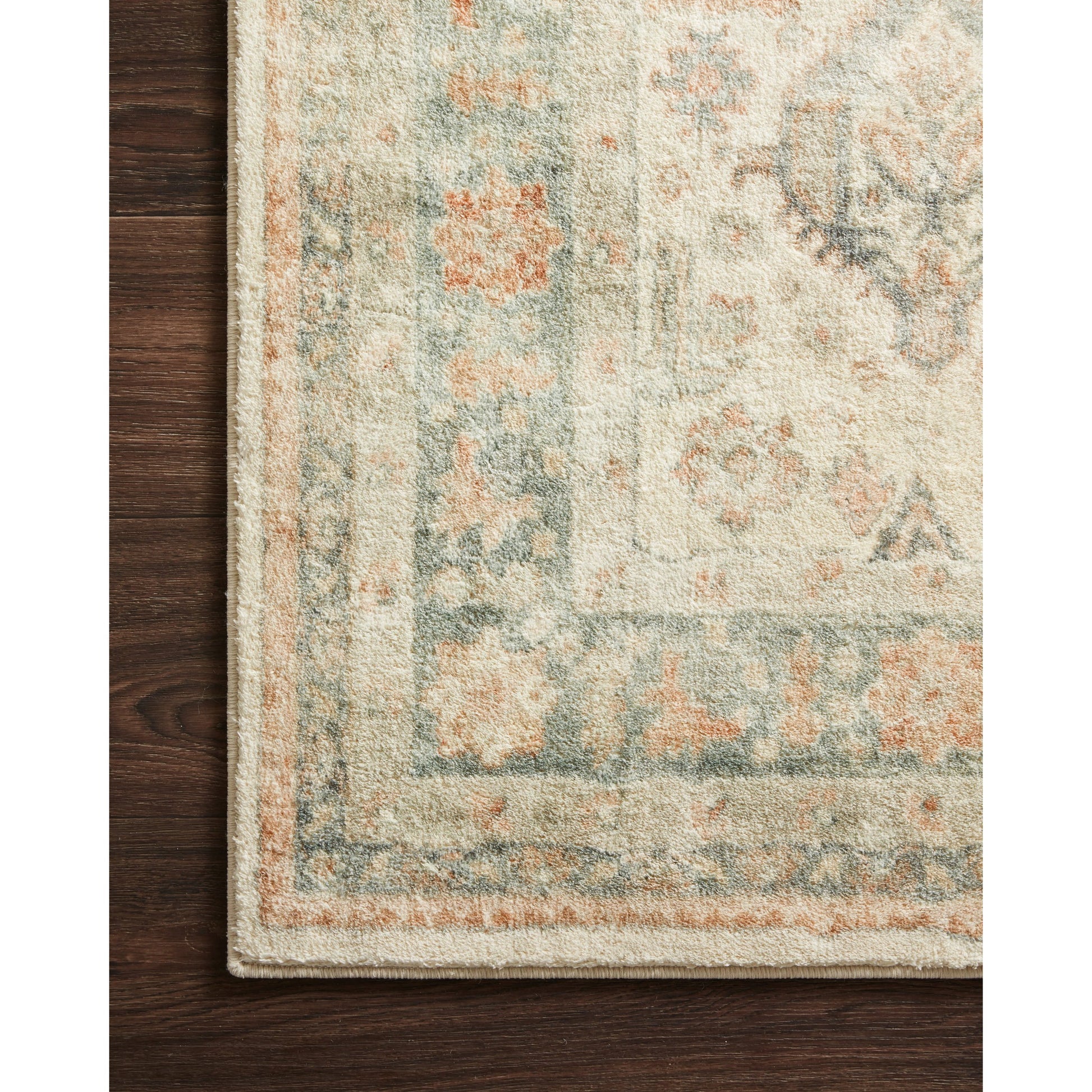 Rosette Marion Rug by Loloi in beige, multi. Made from 100% polyester in a traditional style.