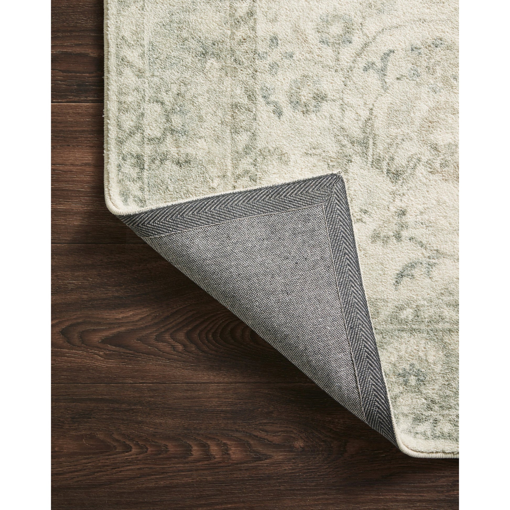 Rosette Olivia Rug by Loloi in ivory, silver. Made from 100% polyester in a traditional style.